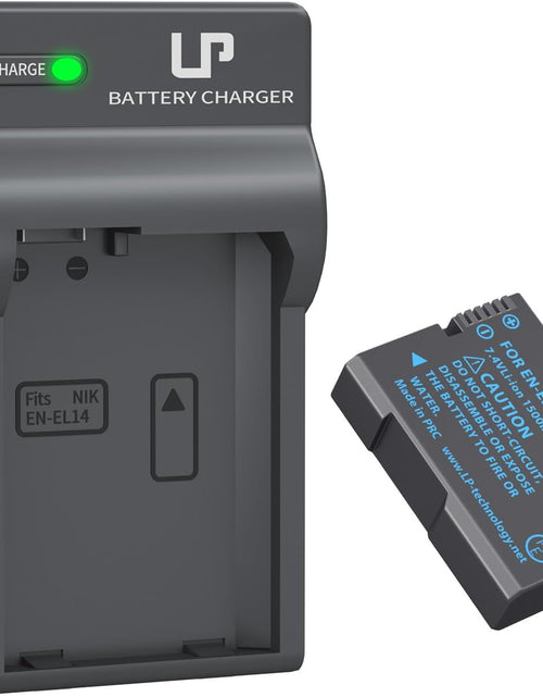 Load image into Gallery viewer, EN-EL14 EN El14A Battery Charger Pack,  Charger Compatible with Nikon D3500, D5600, D3300, D5100, D5500, D3100, D3200, D5200, D5300, D3400, DF, Cooix P7000, P7100, P7700, P7800 Cameras &amp; More
