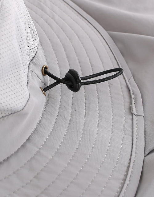 Load image into Gallery viewer, Outdoor UPF50+ Mesh Sun Hat Wide Brim Fishing Hat with Neck Flap
